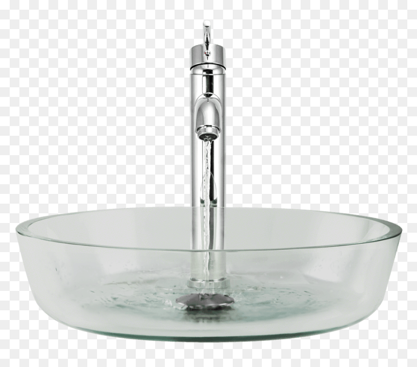 Bathroom Sink,glass - Clear Glass Sink, HD Png Download - 1000 png
