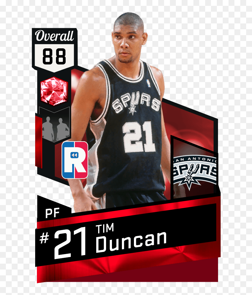 Kelly Oubre Jr Nba 2k17, HD Png Download - tim duncan png