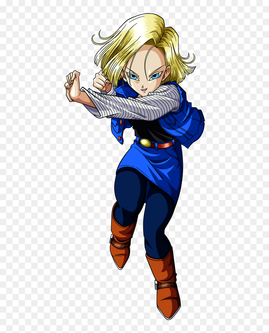 Android 18 Png Android 18 - Starfire Vs Android 18, Transparent Png - +18 png