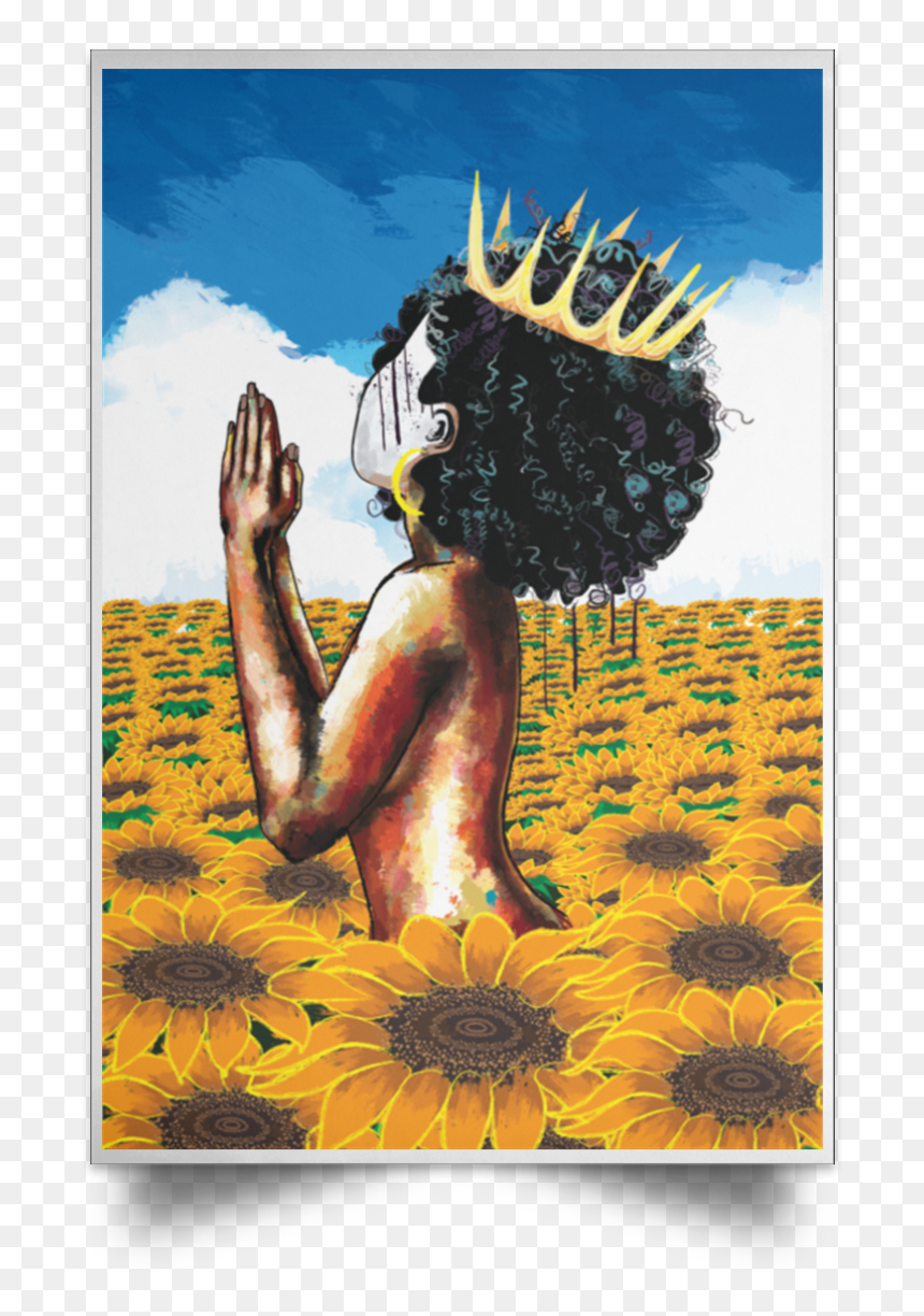 Black Queen Praying Art, HD Png Download - black queen png