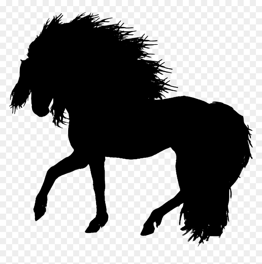 Transparent Ferris Wheel Silhouette Png - Black Horse With Transparent Background, Png Download - horse vector png