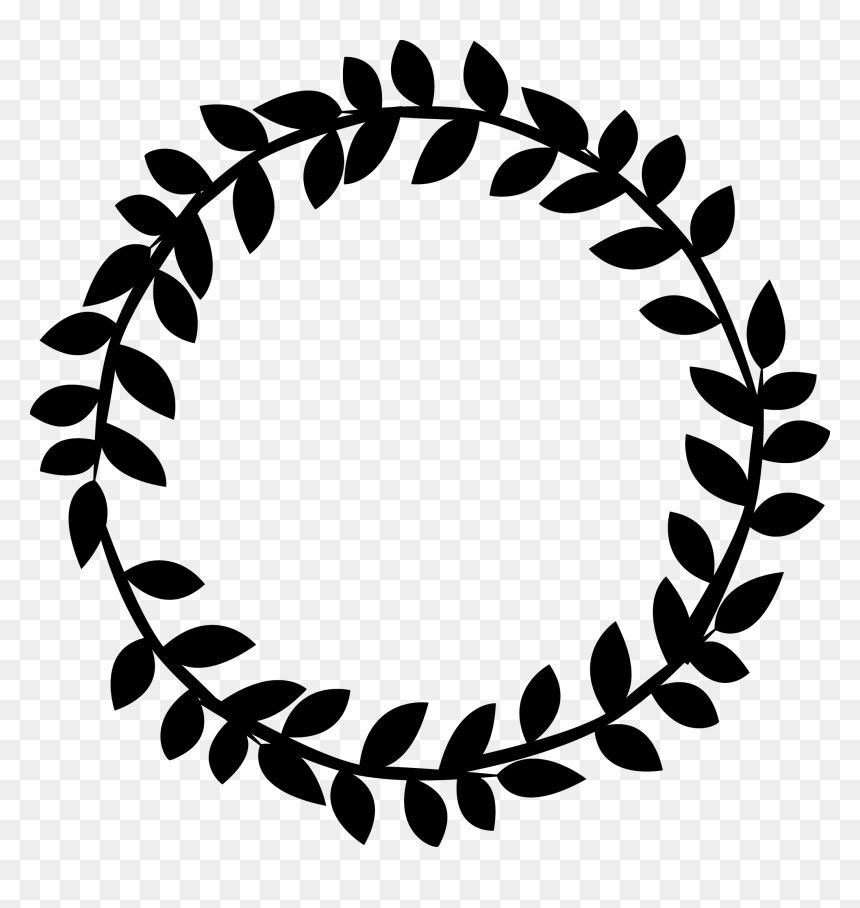 Vector Graphics Stock Illustration Wreath Stock Photography - Silhouette Clip Art Wreath, HD Png Download - black wreath png