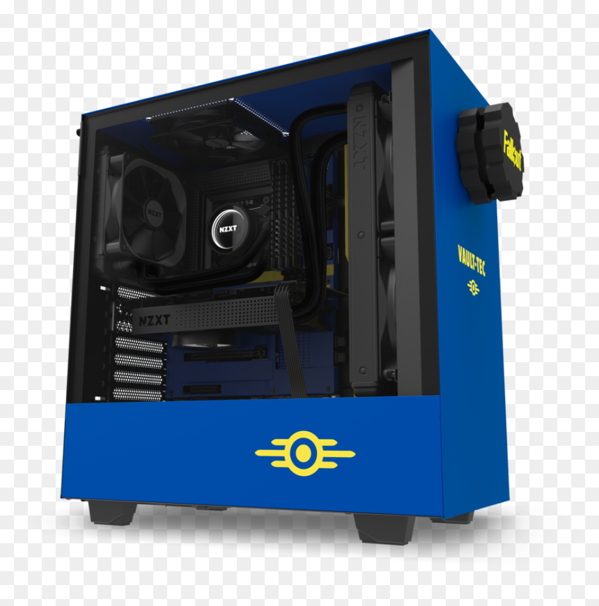 Nzxt H500 Vault Boy, HD Png Download - pipboy png