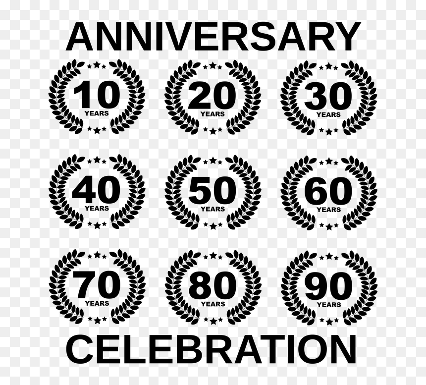 Wreath, Anniversary, Medal, Birthday, Holiday - Anniversary, HD Png Download - black wreath png