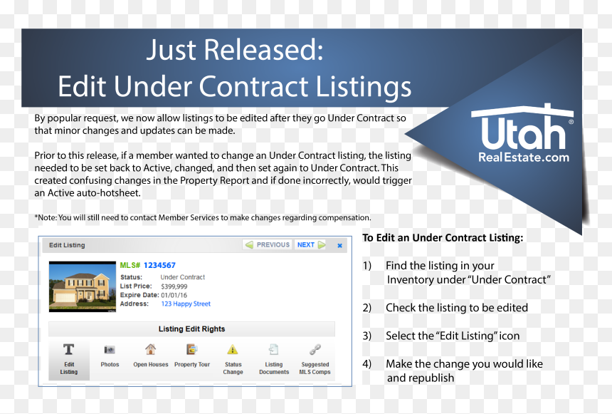 Utahrealestate, HD Png Download - under contract png