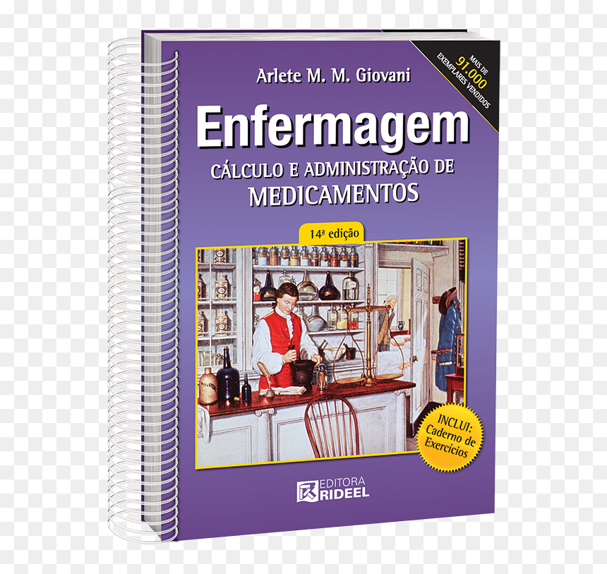 Enfermagem Cálculo E Administração De Medicamentos - Livro Enfermagem Calculo E Administração De Medicamentos, HD Png Download - medicamentos png