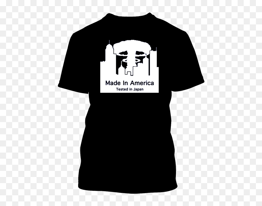 Made In America Black Tee - Flat Eath T Shirt, HD Png Download - made in america png