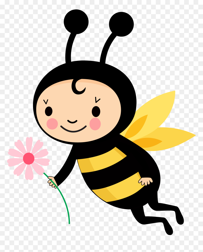 Clipart Bee Mason Bee - Desenho Abelhinha, HD Png Download - imagens em png