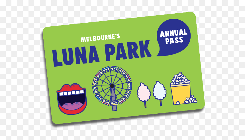Luna Park Melbourne Annual Pass - Graphic Design, HD Png Download - pass png