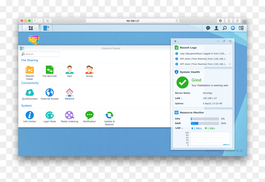 Screen Shot 2016 03 15 At - Page Accueil Nas Synology, HD Png Download - plex icon png
