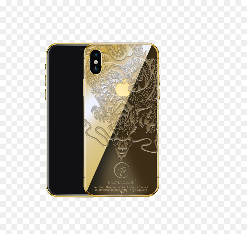 Iphone Xs 24k Gold, HD Png Download - gold dragon png