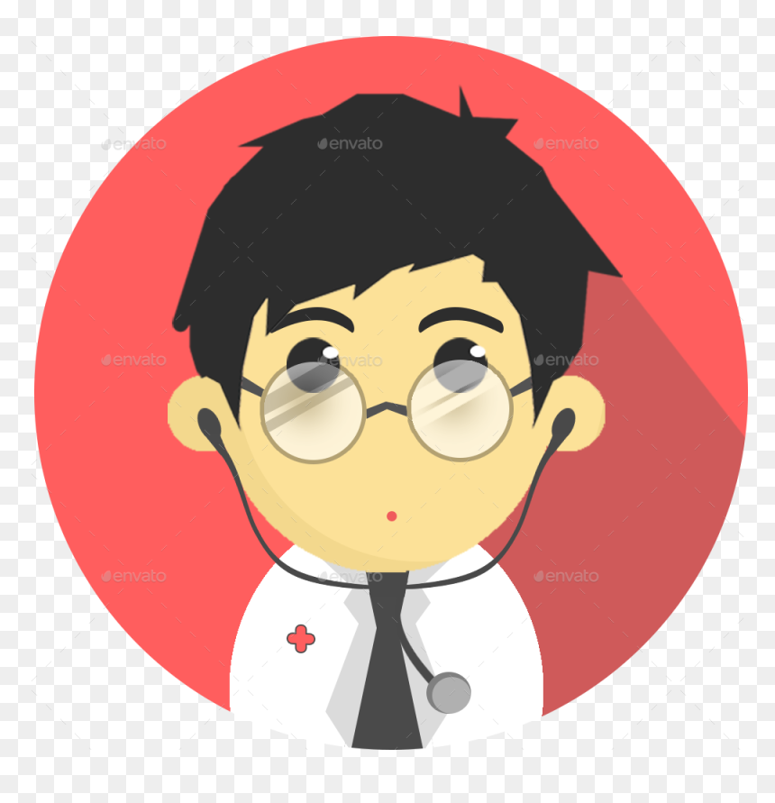Thumb Image - Doctor Flat Design Png, Transparent Png - worker icon png