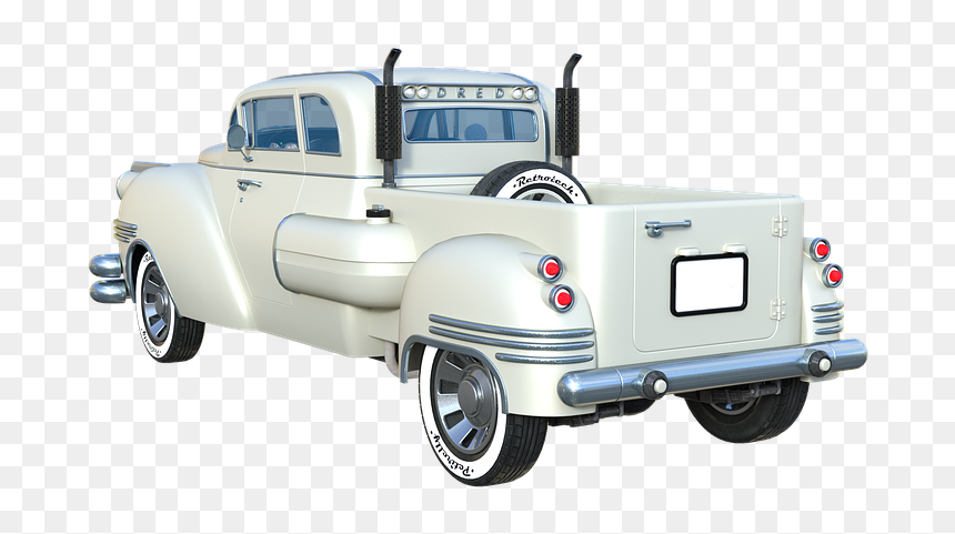 Pickup, Truck, Doors, Exhaust, Transport, Car, Retro - Caminhao Escapamento Para Cima, HD Png Download - pick up png