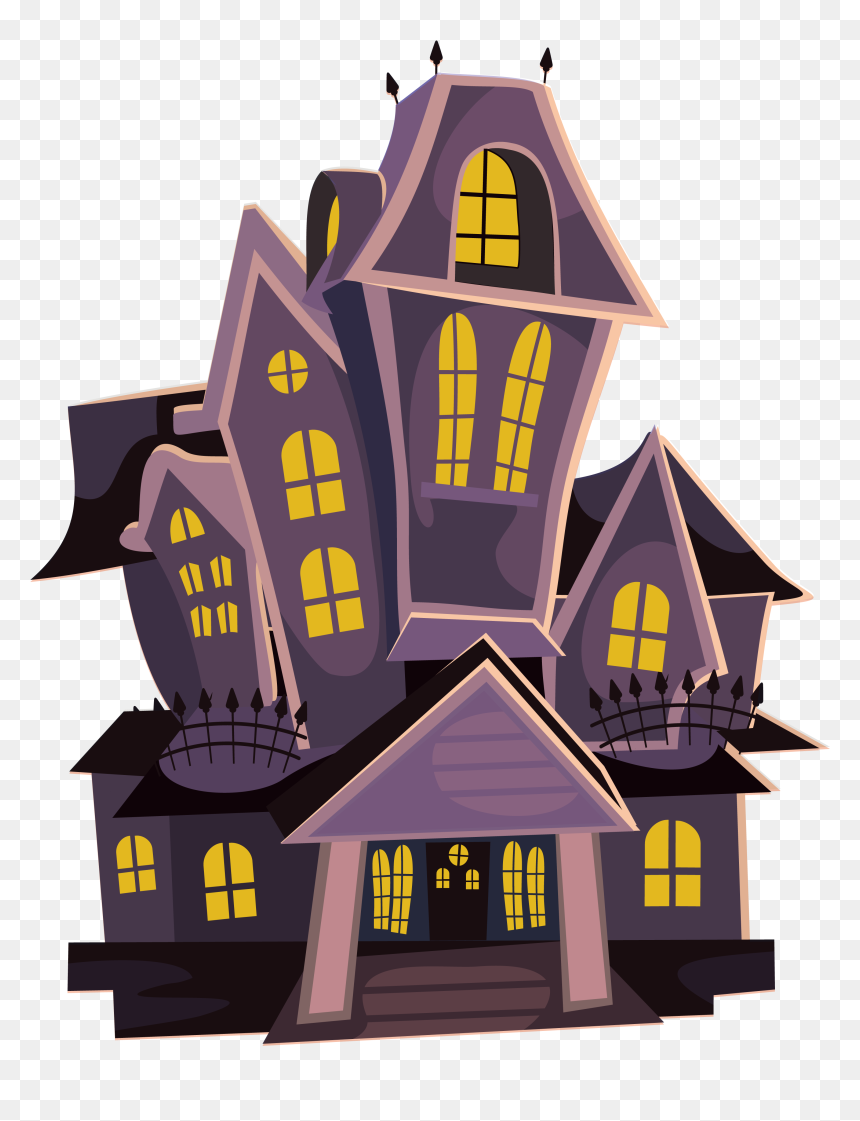 House Haunted Youtube Png Image High Quality Clipart - Haunted House Clipart Png, Transparent Png - youtubepng