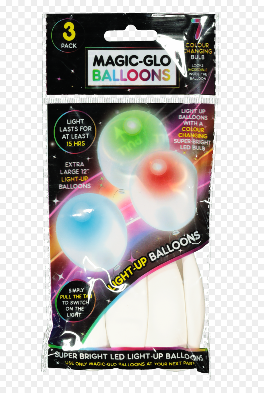 3pk White Light Up Balloons - Sparkler, HD Png Download - up balloons png