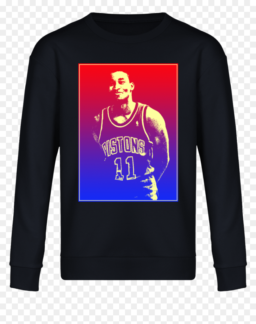 Long-sleeved T-shirt, HD Png Download - isiah thomas png