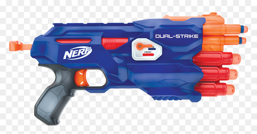 Nerf Guns Dual Strike, HD Png Download - blaster png