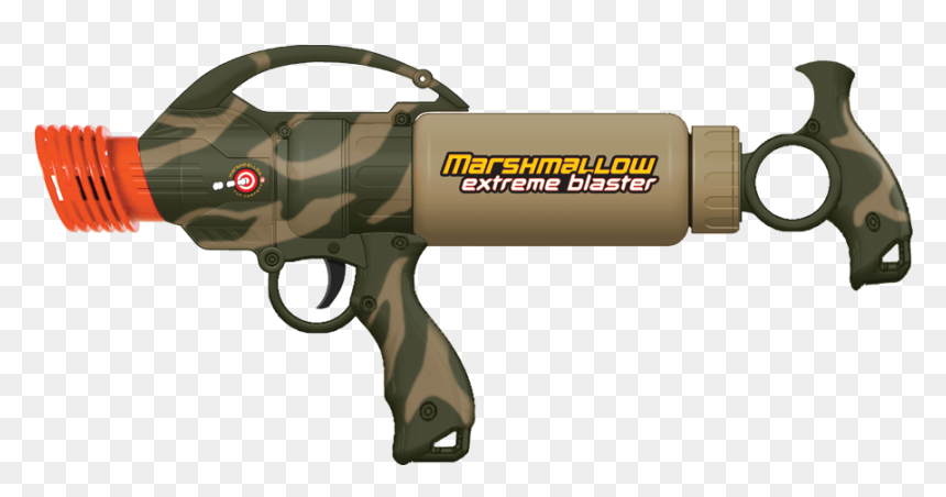 Camo Marshmallow Blaster, HD Png Download - blaster png