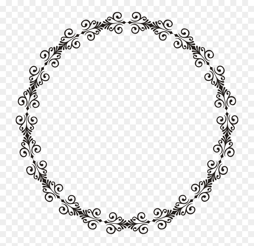 Ornament,circle,fashion Accessory - Happy Birthday Black And White Border, HD Png Download - nappa png