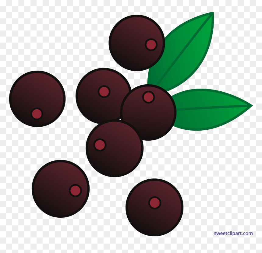 Clipart Free Library Berries Acai Clip Art - Red Berry Clipart, HD Png Download - acai png