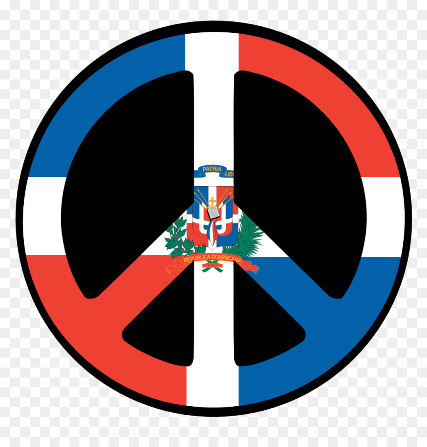 Peace Logo Dominican Republic, HD Png Download - dominican republic png