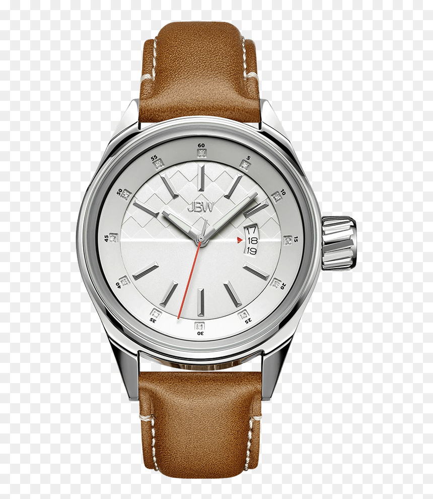 Jbw Rook J6287b Stainless Steel Brown Leather Diamond - Jbw J6287e, HD Png Download - rook png