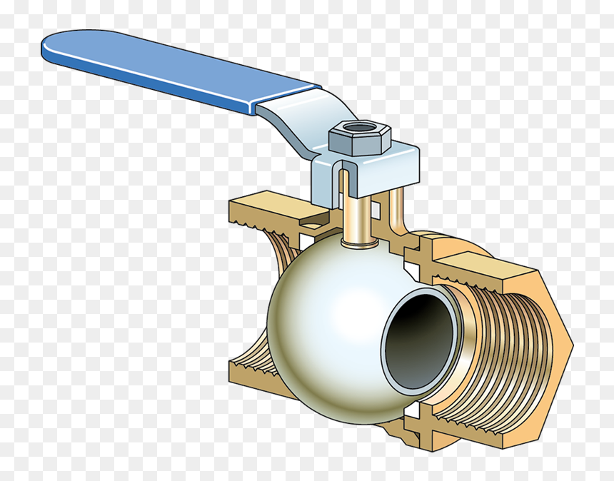 Ball Valve Globe Valve, HD Png Download - plumbing pipes png