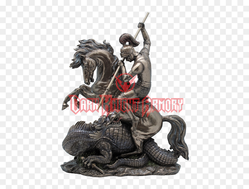 George Dragon Slayer Statue - Dragon Slayer Statue, HD Png Download - slayer png