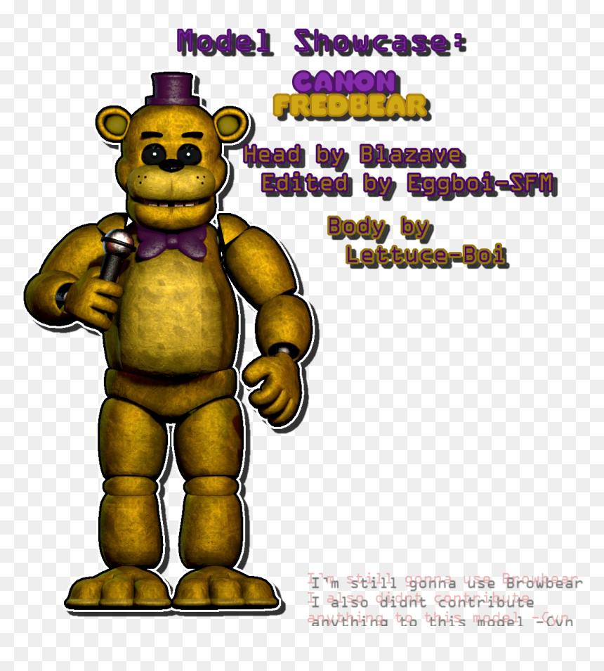 Canon Fredbear, HD Png Download - fredbear png