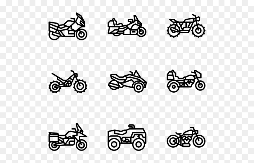 Essential Set, HD Png Download - motorcycle icon png
