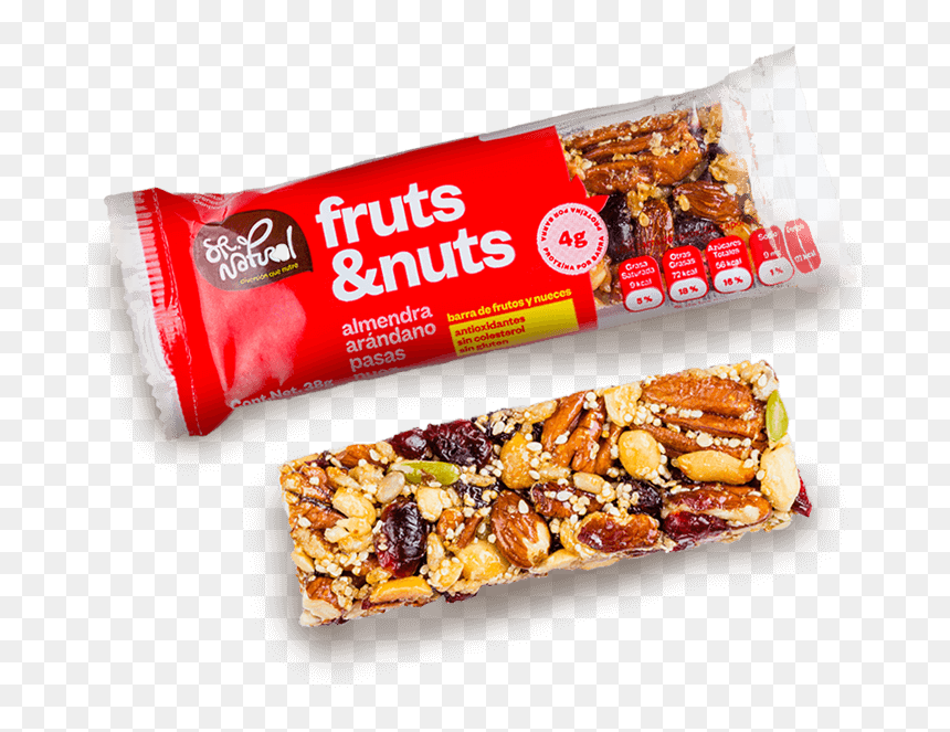 Barra Fruts&nuts 38g - Gozinaki, HD Png Download - barra png