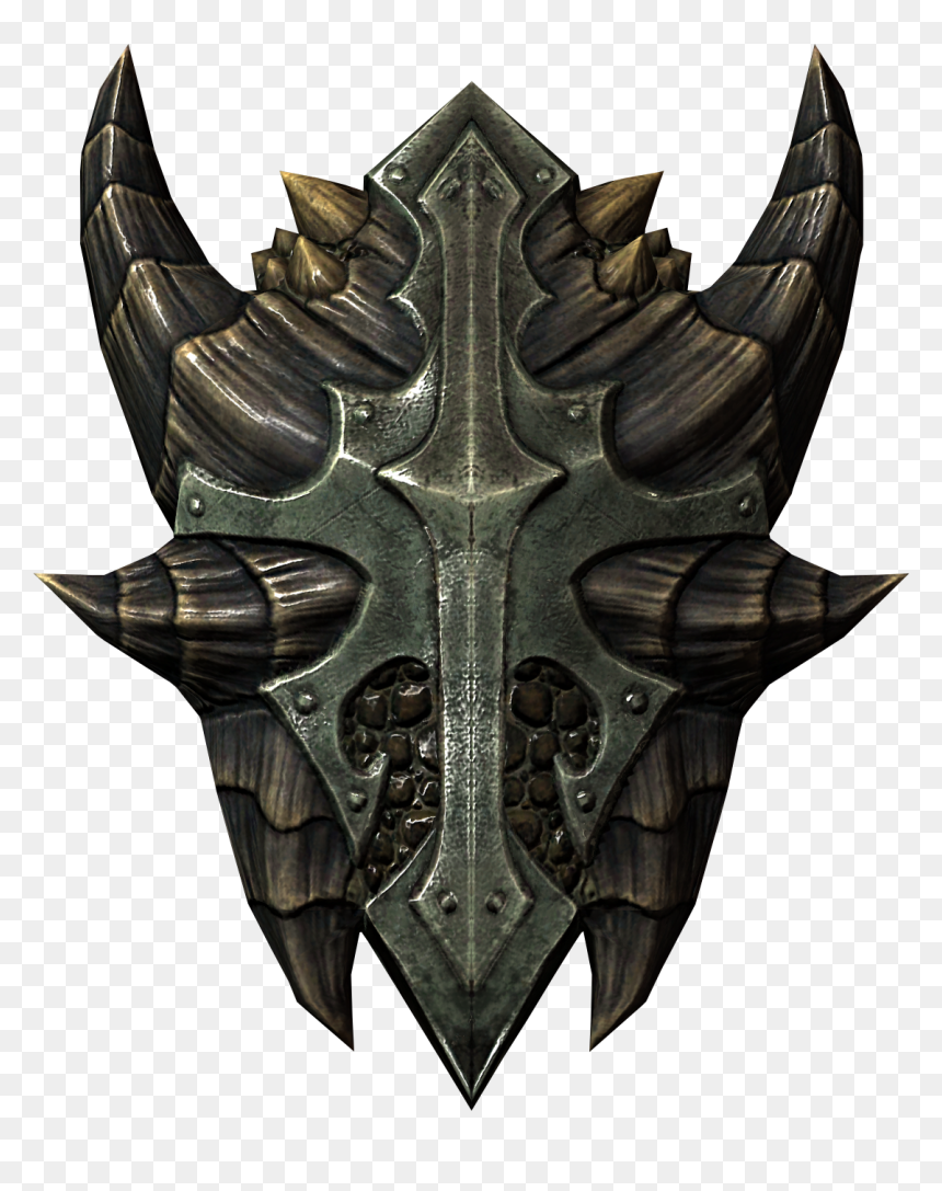 Shields Skyrim, HD Png Download - dragon scales png