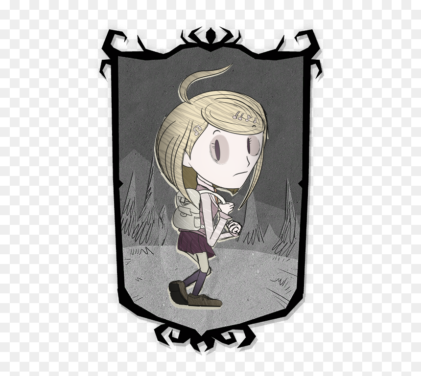 Kaede Akamatsu In The Style Of Don"t Starve , Png Download - Don T Starve Together Character Portraits, Transparent Png - dont starve png