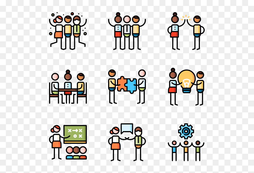 Essential Set - Leadership Vector Icons, HD Png Download - teamwork icon png