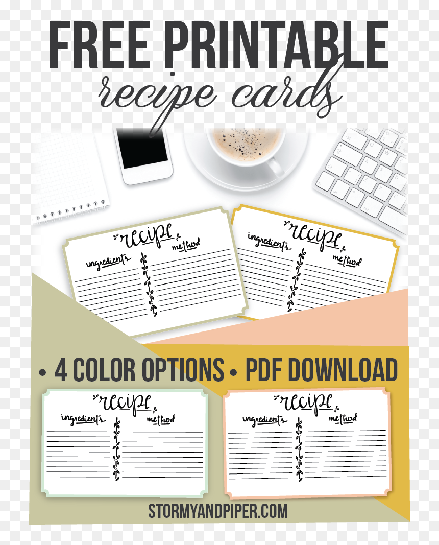 Free Downloadable Recipe Cards - Minecraft, HD Png Download - recipe card png