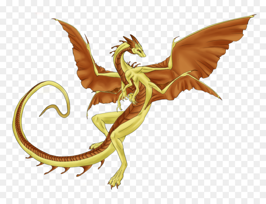 Colored Drawing Dragon - Sand Dragons, HD Png Download - dragon wing png