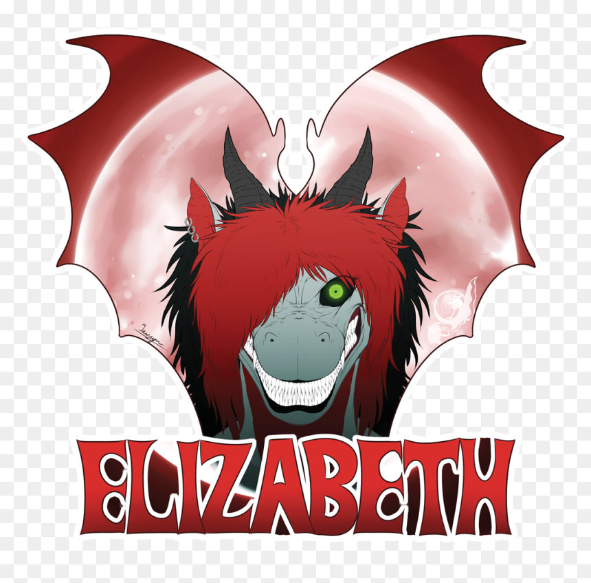 Elizabeth Dragon Wing Shape Badge - Cartoon, HD Png Download - dragon wing png