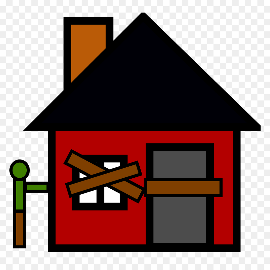 House Clip Art, HD Png Download - abandoned house png