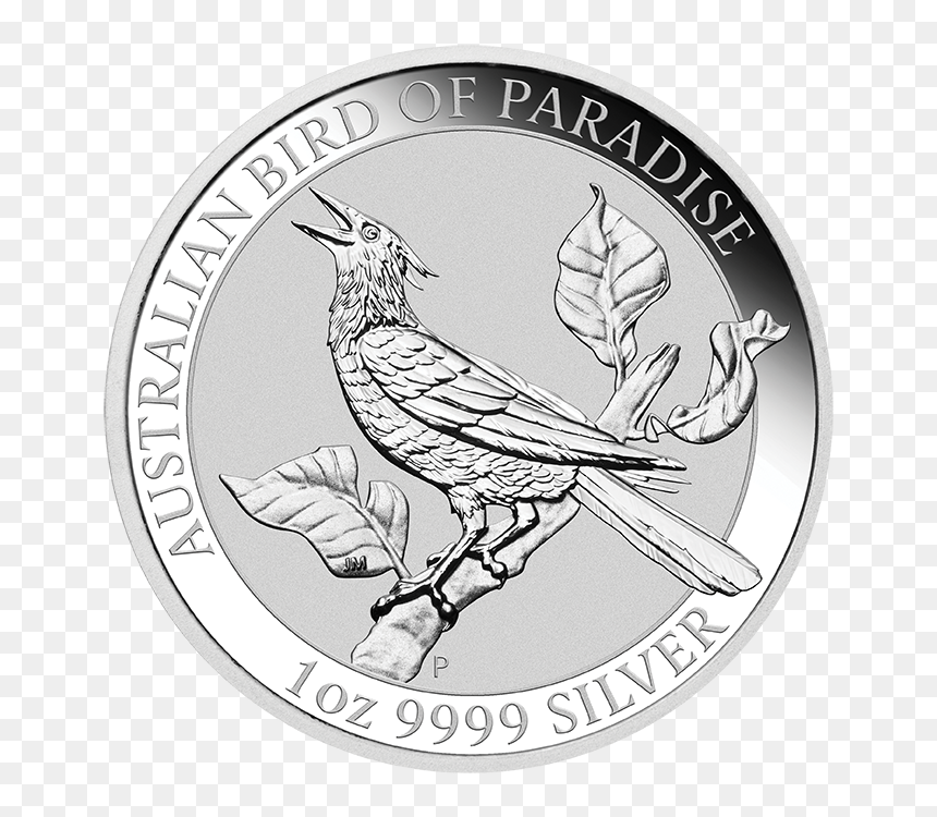 04 2019 Bird Of Paradise 1oz Silver Bullion Straighton - Kookaburra 2017 1 Oz, HD Png Download - bird of paradise png