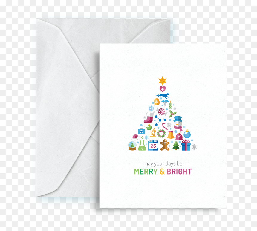 Christmas Tree, HD Png Download - holiday card png