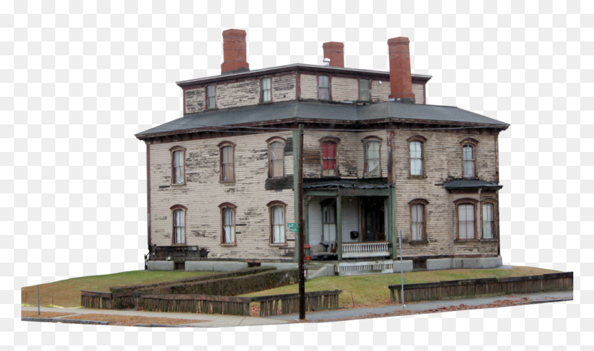Wilder Mansion Found In "wilder Park - Transparent Abandoned House Png, Png Download - abandoned house png