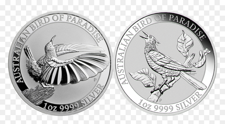 Australian Bird Of Paradise Silver Coin, HD Png Download - bird of paradise png