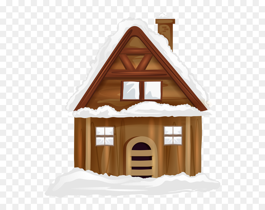 Winter House Transparent Png Image, Png Download - abandoned house png