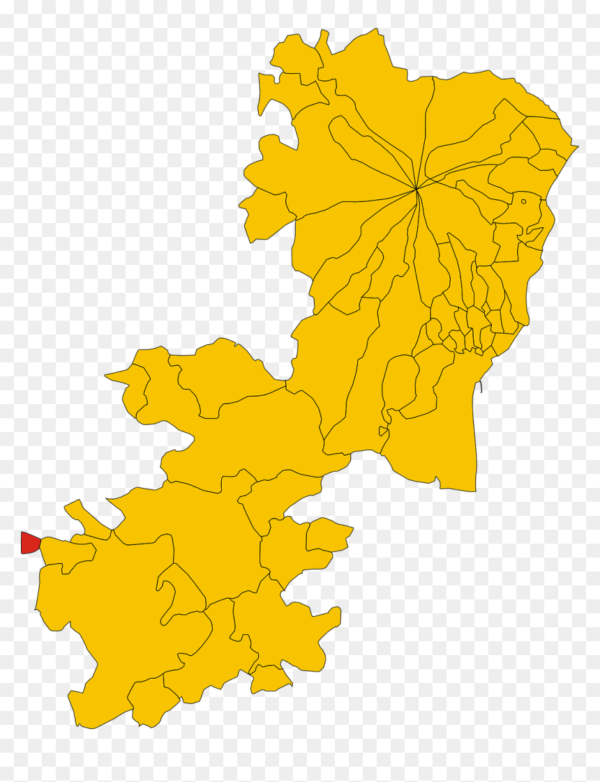 Catania Municipality Map, HD Png Download - italy map png