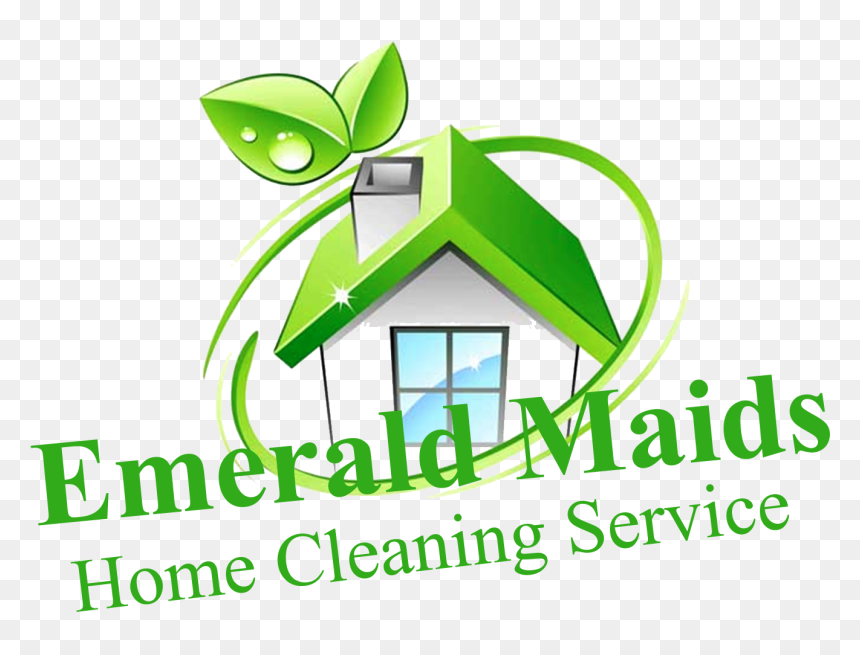 Emerald Maids Home Cleaning Service - Green House, HD Png Download - house cleaning png