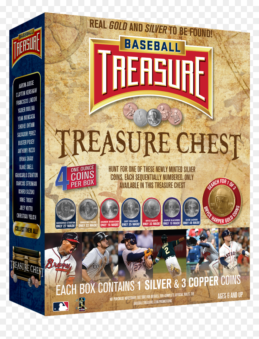 Baseball Treasure™ Chest, HD Png Download - bryce harper png
