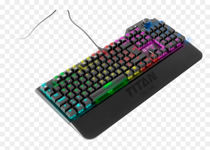 Titan Ultra Blue Mechanical Keyboard - Asus Rog Mouse And Keyboard, HD Png Download - teclado png