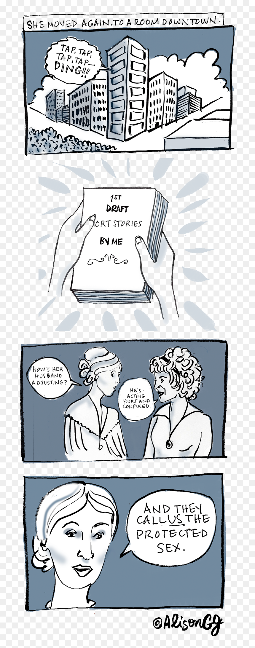 Virginia Woolf And Alice Munro In Conversation - Cartoon, HD Png Download - confused nick young png