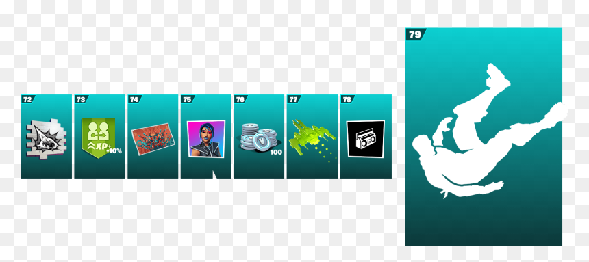 Tier 79 Season X, HD Png Download - fortnite hud png
