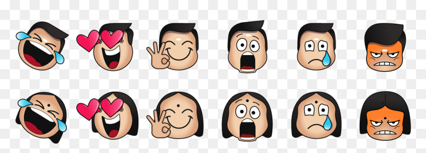Navarasa Nine Emojis, HD Png Download - xd emoji png